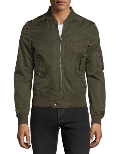 Cargo-pocket Bomber Jacket