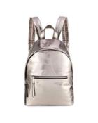 Jace Small Metallic Backpack, Gray
