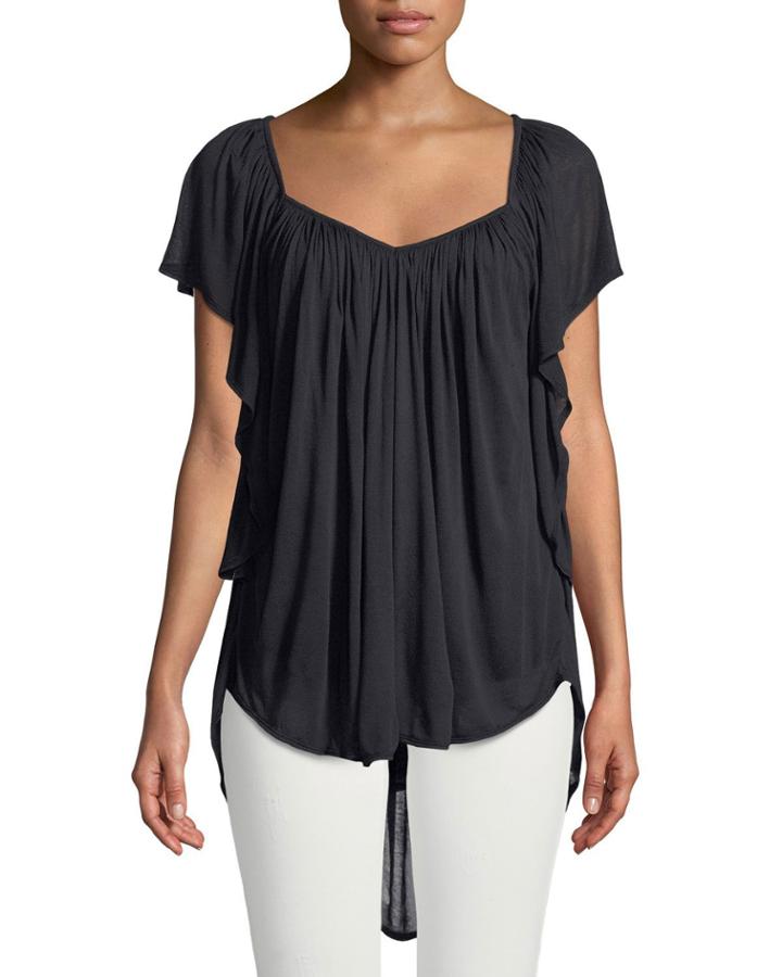Forever Always Flutter-sleeve Tee