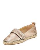 Jaime Metallic Slip-on Espadrille