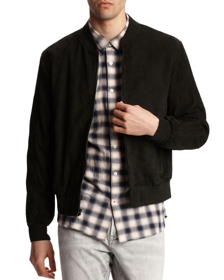 Men's Noel Suede Bomber Jacket