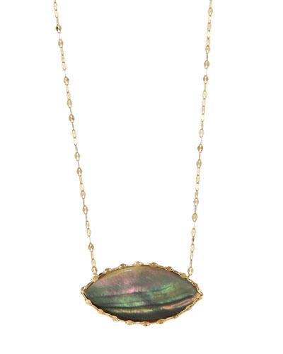 14k Mystiq Marquis Charm Necklace,