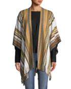 Wool-blend Fringed Chevron