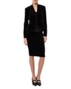 Nova Velvet Origami-pleated Jacket