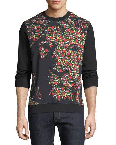 Versus Floral-print Lion Head