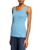 Scoop-neck Rib-knit Tank
