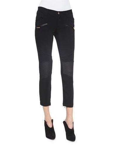 Knee-patch Skinny-fit Pants