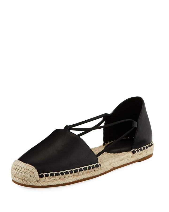 Lee D'orsay Flat Leather Espadrille