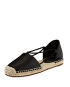 Lee D'orsay Flat Leather Espadrille