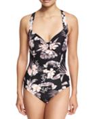 Pacifico Sweetheart Floral-print Maillot One-piece Swimsuit, (available In Dd Cups)