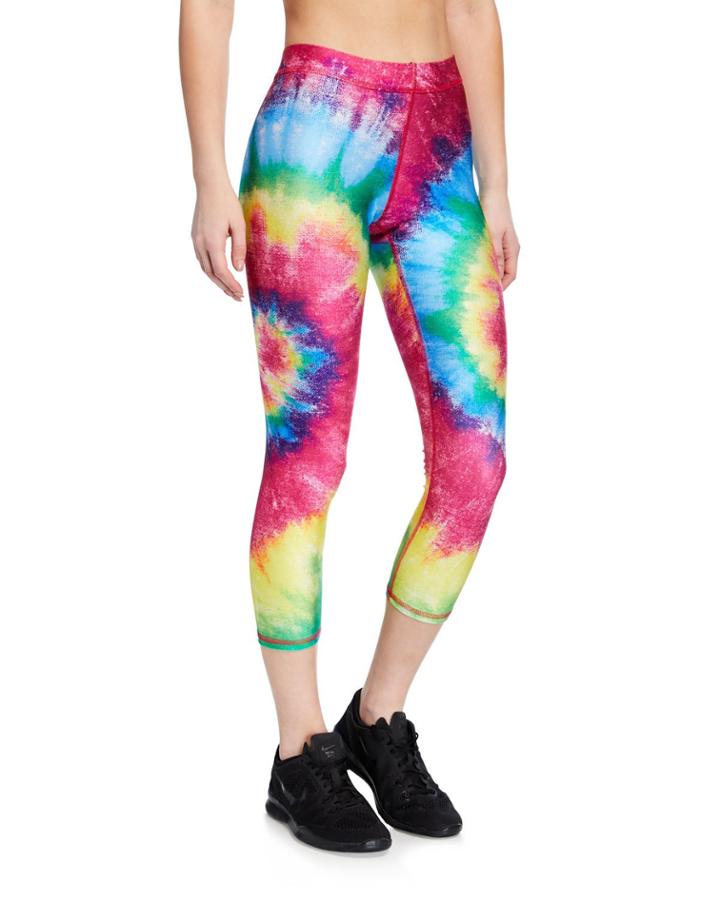 Tie-dye Performance Capri