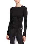 Ruched Jersey Fitted Tee