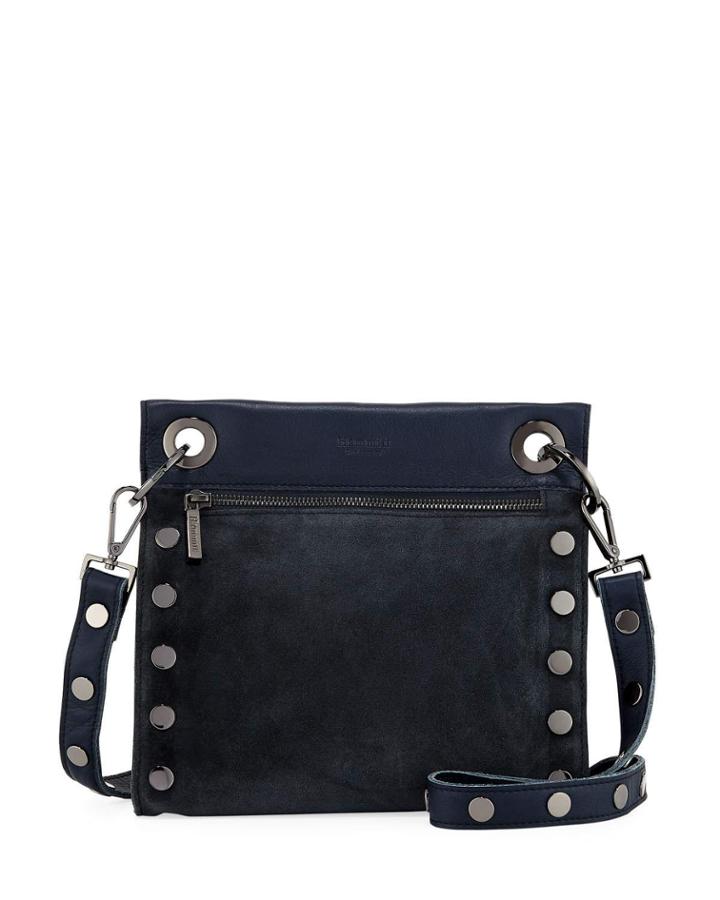 Paul Juniper Suede Crossbody Bag, Blue