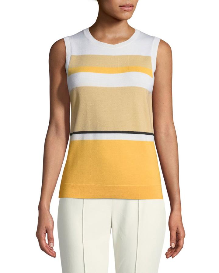 Jersey Knit Colorblock Wool