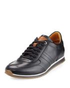 Leather Lace-up Platform
