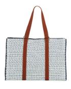 Paper-braid Tote Bag W/ Crochet
