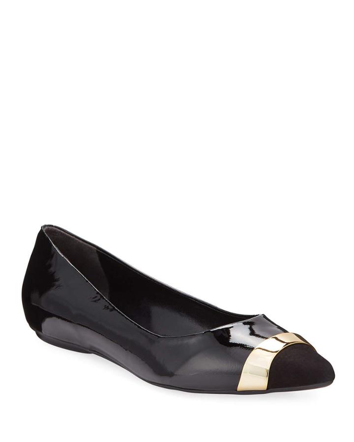 Danny Patent Leather Ballerina Flats