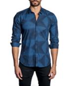 Men's Semi-fitted Circle-print Woven