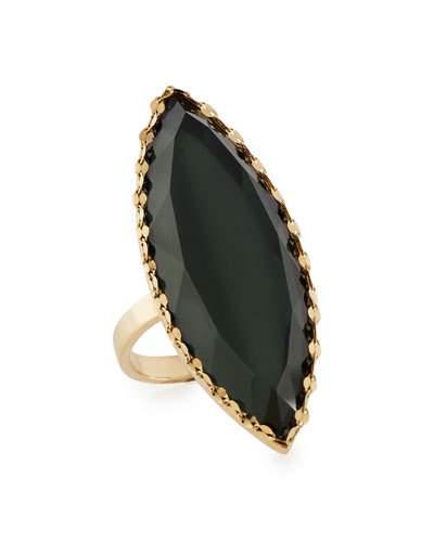 14k Midnight Marquise Ring,