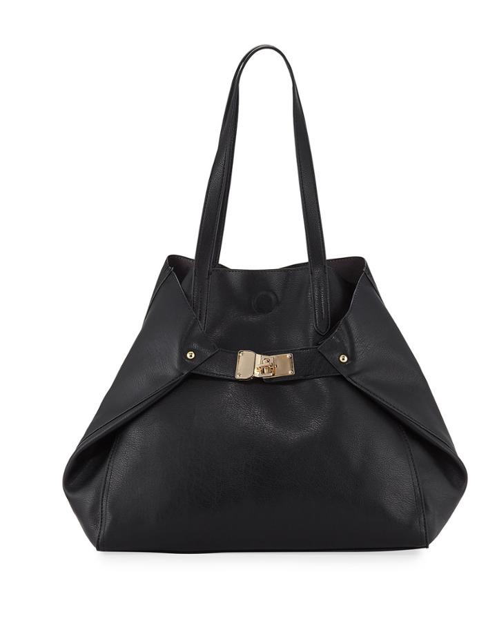 Lyla Foldable Faux-leather Tote Bag