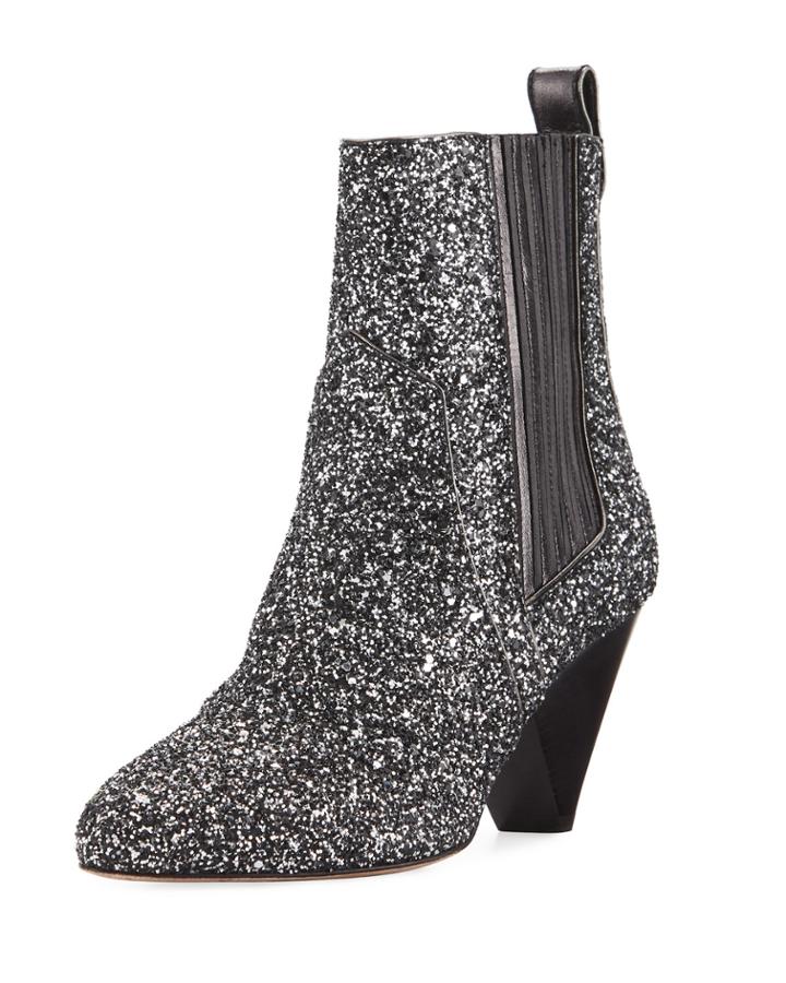 Bennett Crushed Glitter Booties