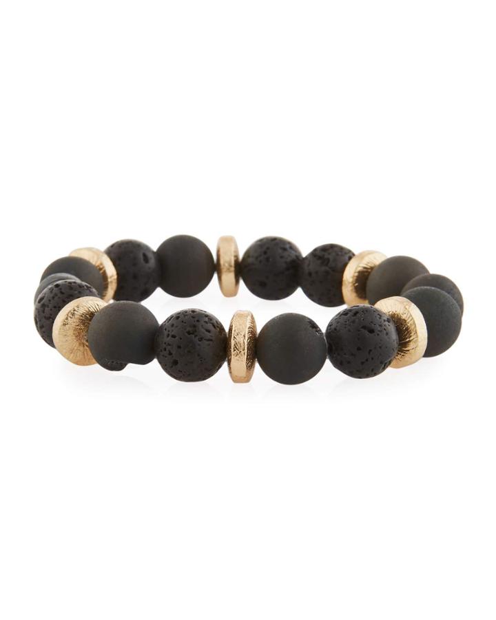 Paper Lava Beaded Bracelet