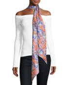 Pandora Skinny Silk Feather
