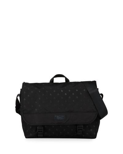 Logo-print Messenger Bag, True Black