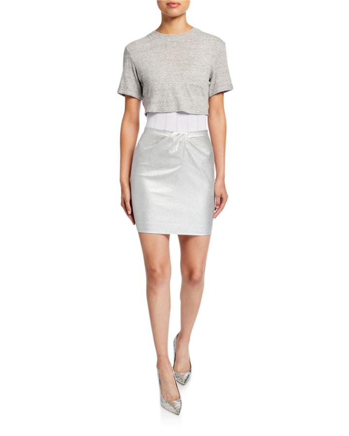 Naomi Layered Corset Tee Dress