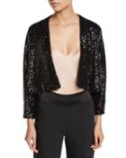 Sequin Wrap W/ Open Front
