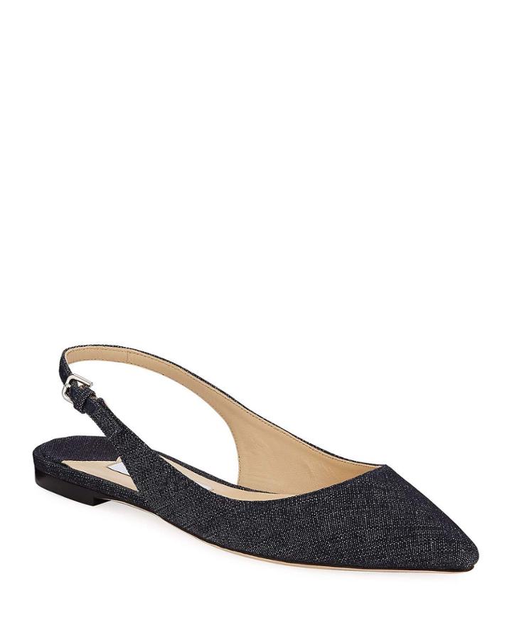 Erin Denim Slingback Flats