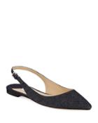 Erin Denim Slingback Flats