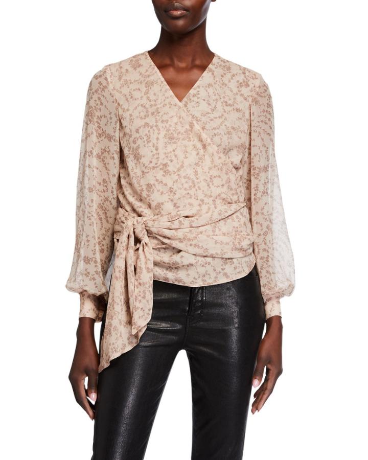 Diana Ditsy Wrap Top