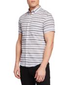 Men's Textured Lawn Short-sleeve