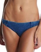 Deja Blue Denim Hipster Swim Bottom, Deja Blue