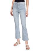 Engineer Stripe Crop Mini Boot-cut Jeans