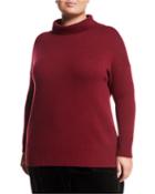 Cashmere Oversize Turtleneck Sweater,