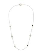New World Turquoise & Quartz Doublet Station Necklace With Diamonds