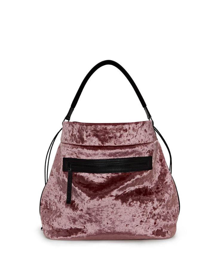 Swing Velvet Bucket Bag