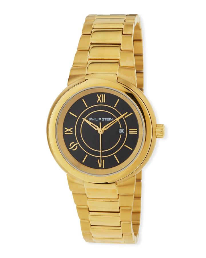 37mm Active Bracelet Watch, Gold/black