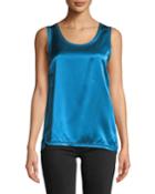 Cover-stitch Scoop-neck