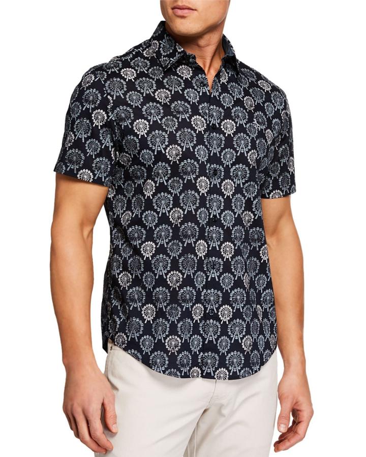 Men's Short-sleeve Ferris Wheel Print