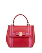 Saffiano Colorblock Top Handle Bag