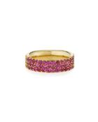 18k Glamazon Stardust Pave Ring In Pink