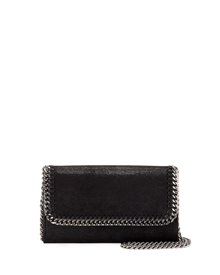 Falabella Shaggy Deer Crossbody Bag, Black