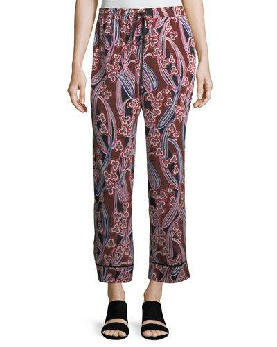 Berta Graphic-print Silk