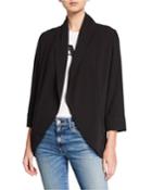 Stretch Crepe Open Jacket