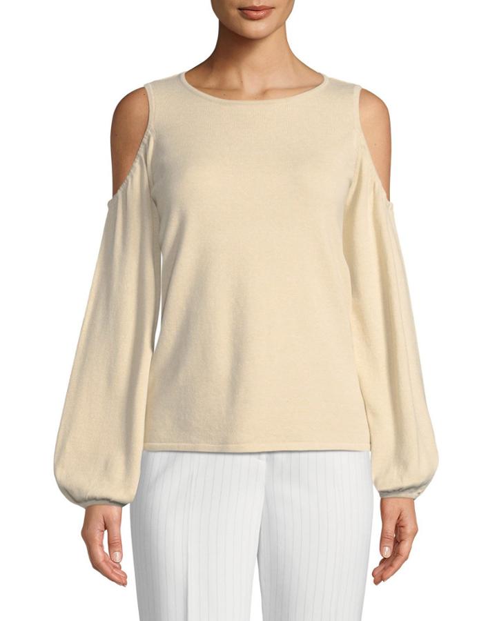 Christopher Cold-shoulder Blouson-sleeve