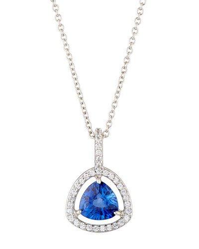 Open Trillion Pendant Necklace