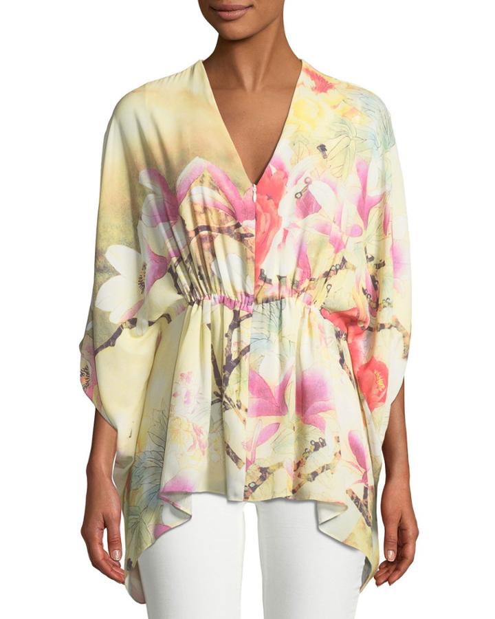 Floral Print Three-quarter